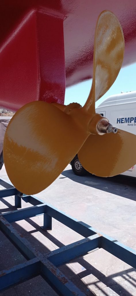 Schiffsschraube mit neuer Beschichtung